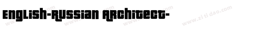 English-Russian Architect字体转换